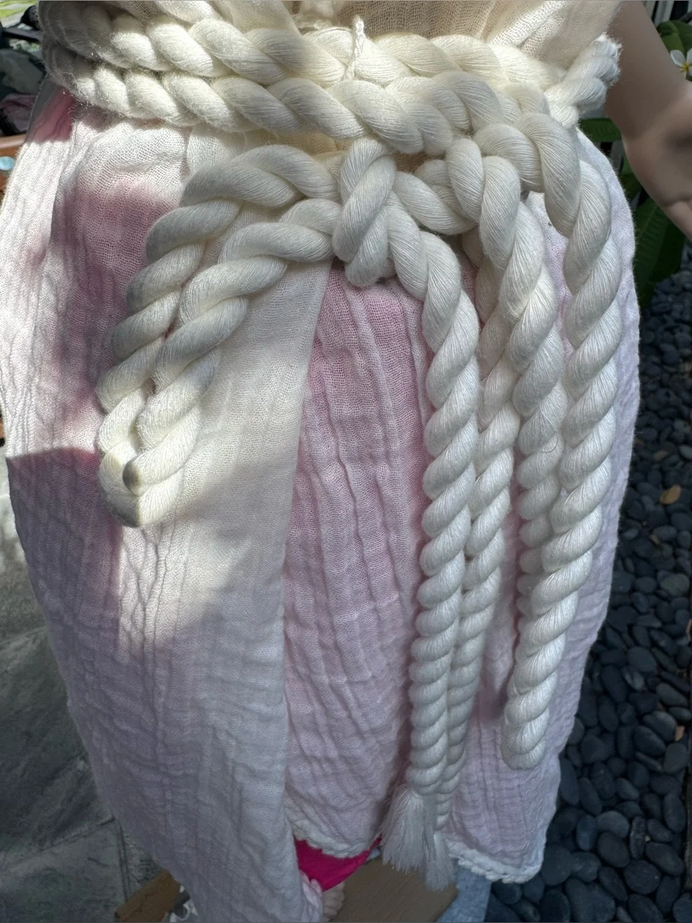Abercrombie & Fitch White Lightweight Textured beach coverup